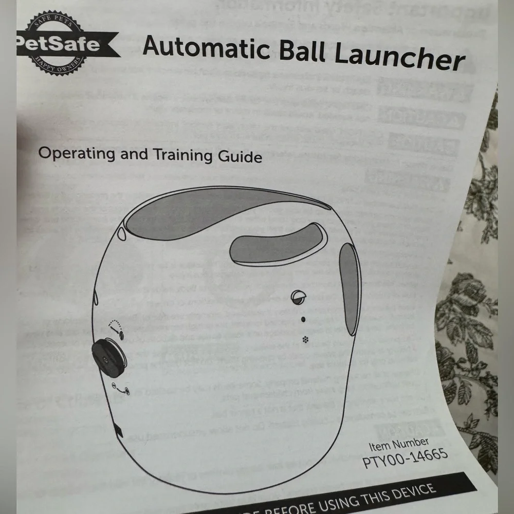 NWOB PetSafe Gray Automatic Ball Launcher-